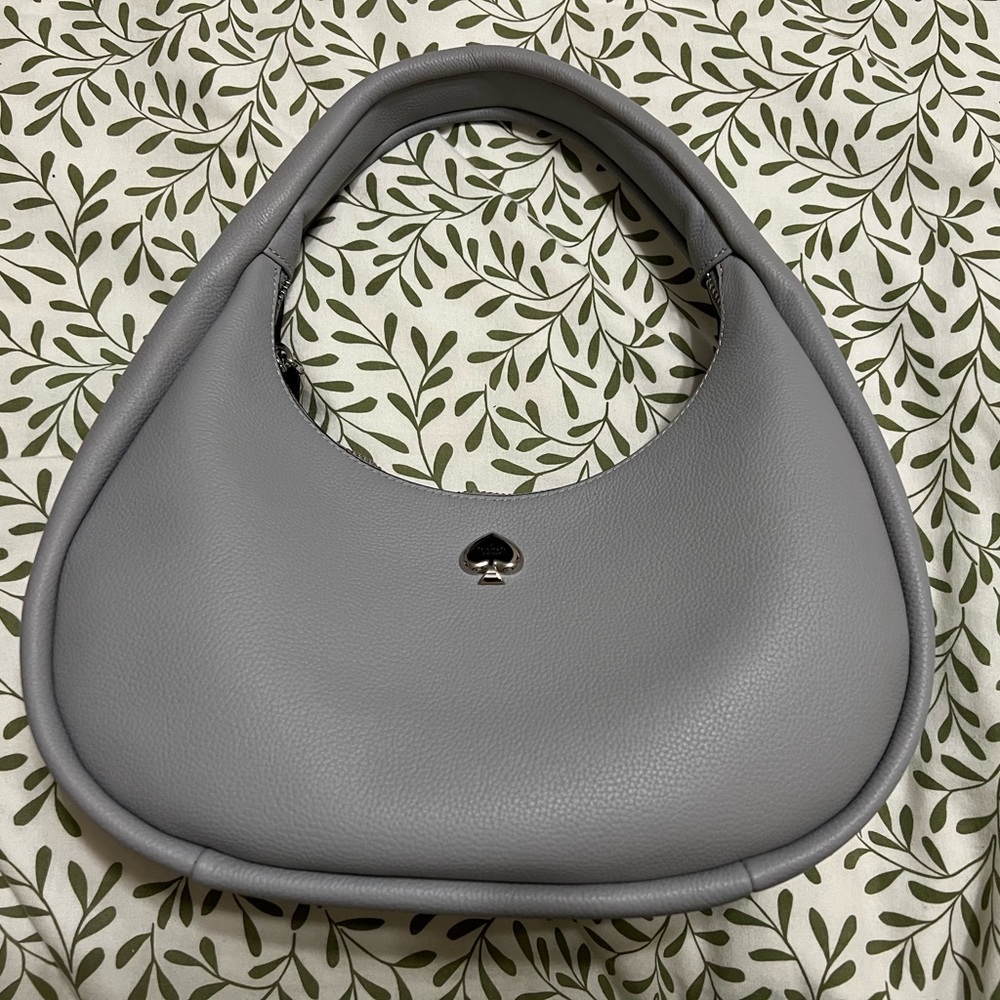 NWOT Kate Spade Gray Pebbled Leather Women's Bag